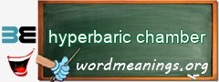 WordMeaning blackboard for hyperbaric chamber